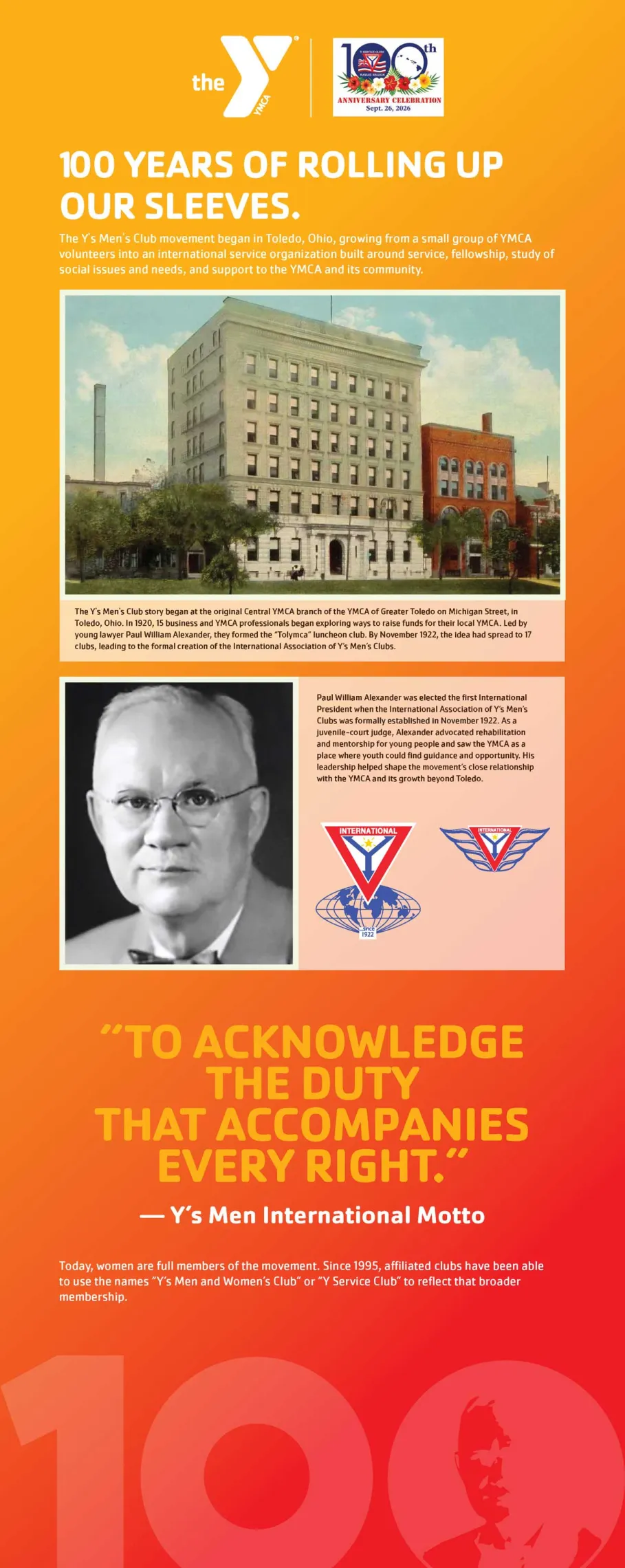 Y Service Club Historical Display 1