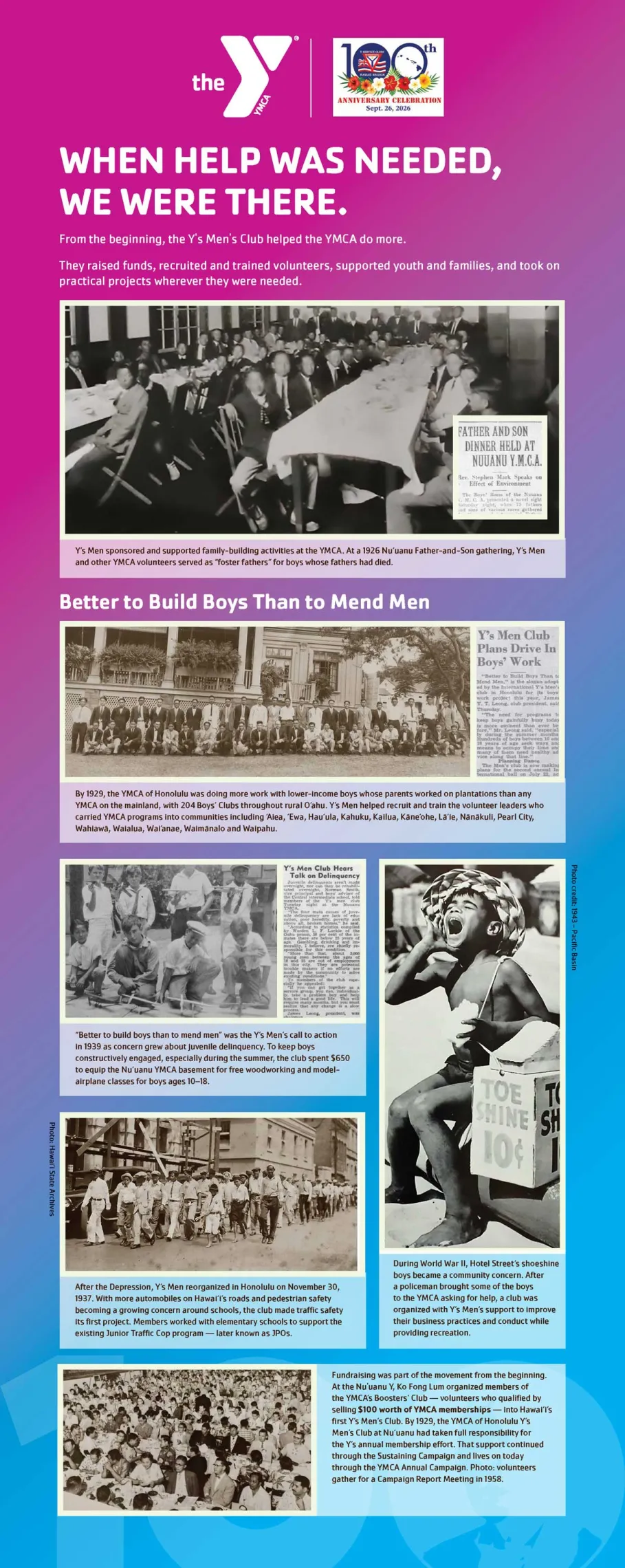 Y Service Club Historical Display 3